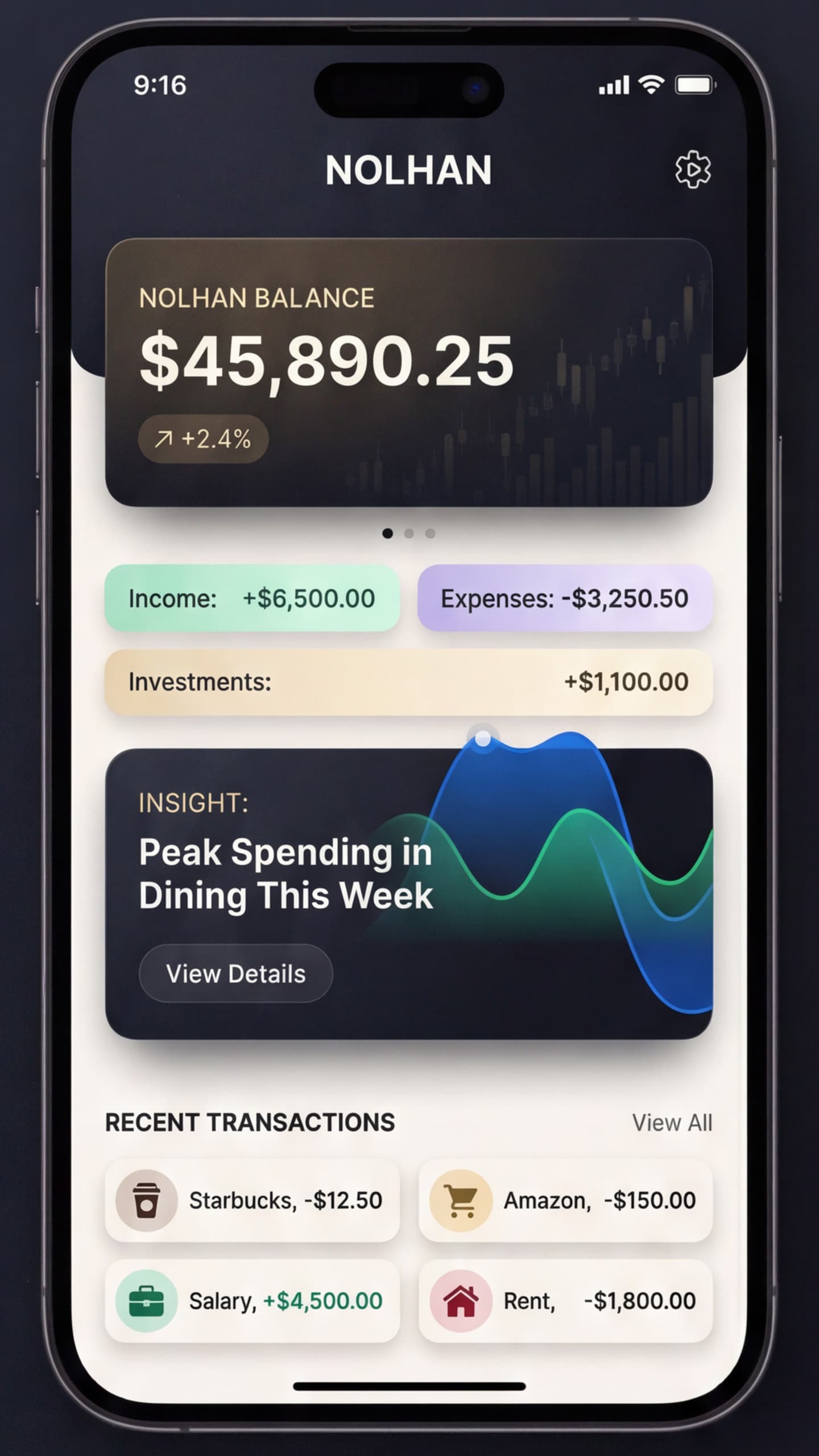 Budget Insights – Screen 1