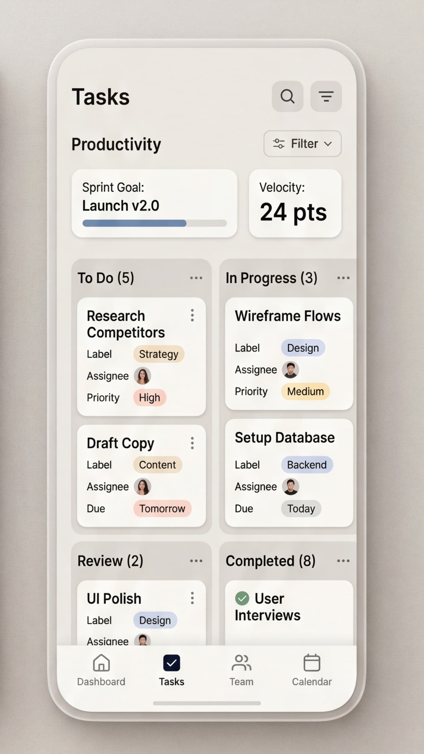 Ops Dashboard – Screen 2