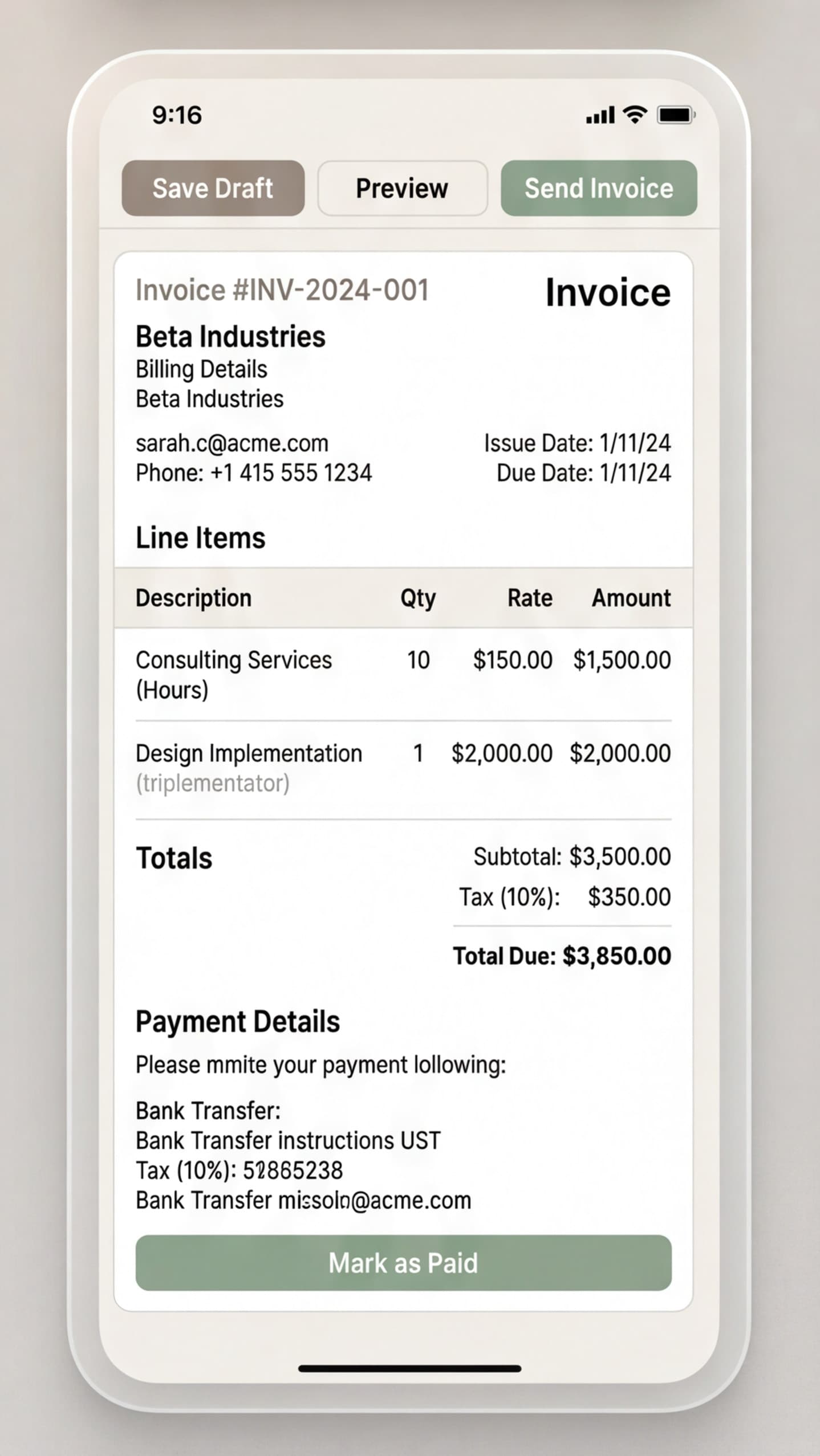 Client CRM – Screen 3